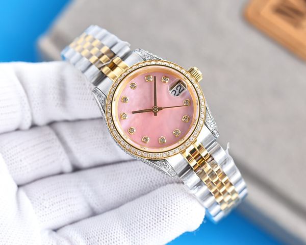 

Watches Luxe Ladies Watch Automatic Watches Ceramics Full Stainless Steel Super Luminous Waterproof Relojes De Lujo Para Hombre Sapphire Glass Watch 31mm Relojes