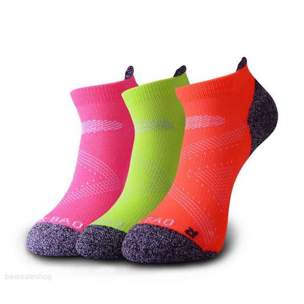 

professional outdoor sports running socks moisture-absorbing quick-drying terry-loop hosiery sports fitness compression socks for men and wo, Black