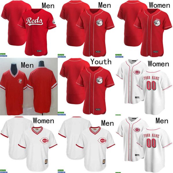 

baseball jersey men women youth cincinnati 19 joey votto 9 moustakas 30 ken griffey jr. 14 pete rose 5 johnny bench 11 barry larkin 7 eugeni, Blue;black