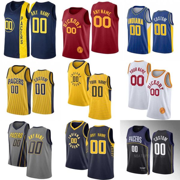 

basketball jerseys indiana''pacers''custom mens womens youth 3 chris duarte 24 buddy hield 33 myles turner 0 tyrese hali, Black;red