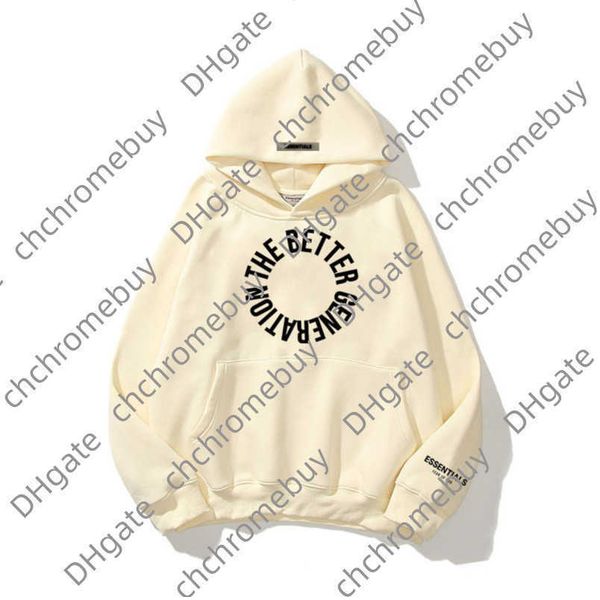 

ess luxury men's sweatshirts jackets hoodies men women letter essentials pullover hooded street hip hop sweatshirt sweater hoodie casua, Black