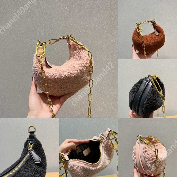 

mini bags designer crossbody chain bag womens handbag fashion half moon shoulder bags women luxury metal letters purse handbags 22102466