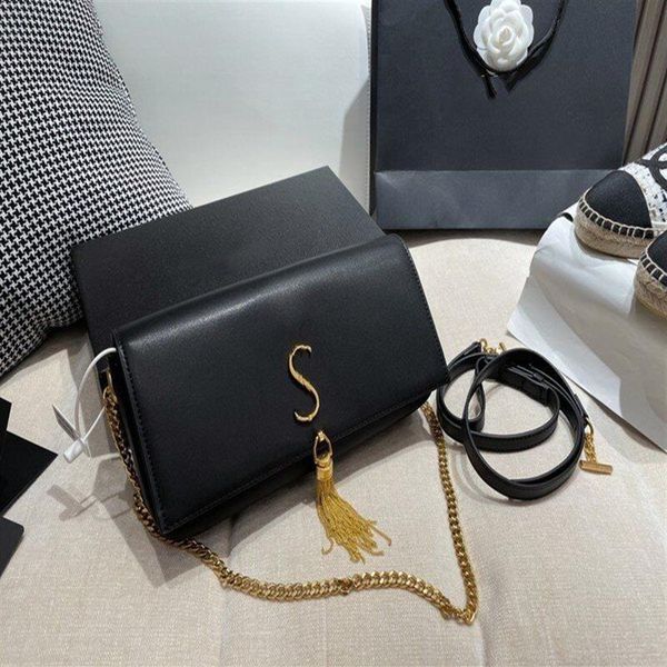 

women chain tassel bag 2021 new simple square envelope handbag leather fashion all-match shoulder messenger bags lcm1841