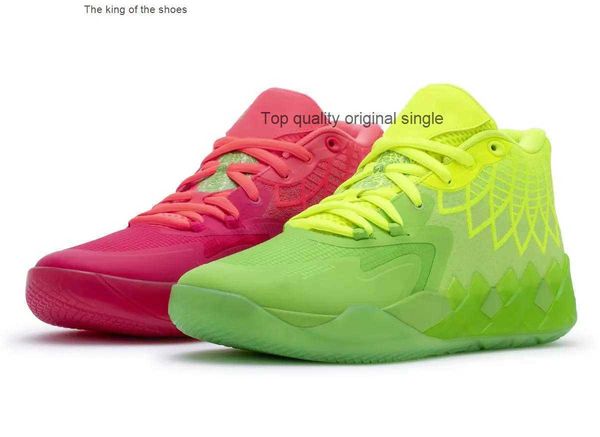 

2023mb.01running shoes sport shoe grade school mb01 rick morty kids lamelo ball queen city red for sale size 4.5-12, Black