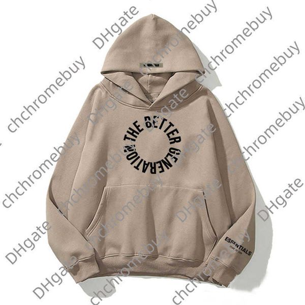 

ess men's luxury sweatshirts jackets hoodies men women letter essentials pullover hooded street hip hop sweatshirt sweater hoodie casua, Black;brown