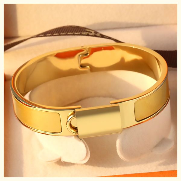 

H Bracelet Lock Silver Cuff Bangle Popular Bracelets Fathers Day Braclets Armband Damen Daily Wear Bangles Thick Gold Braclet Pulsera Verde Bracciale Oro Uomo