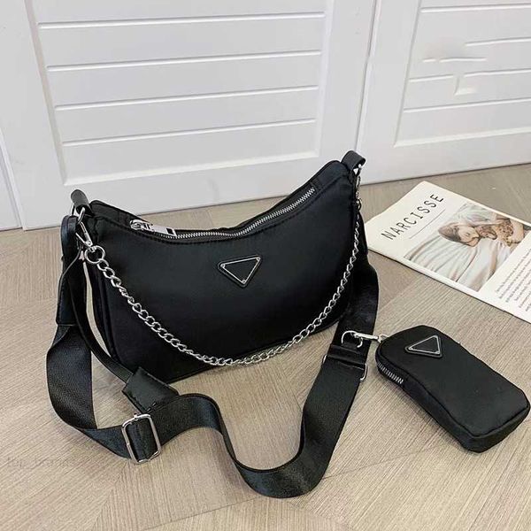 

designer shoulder handbags fashion bag lady nylon handbag with letters ladies crossbody bags 2 pieces coin purse case