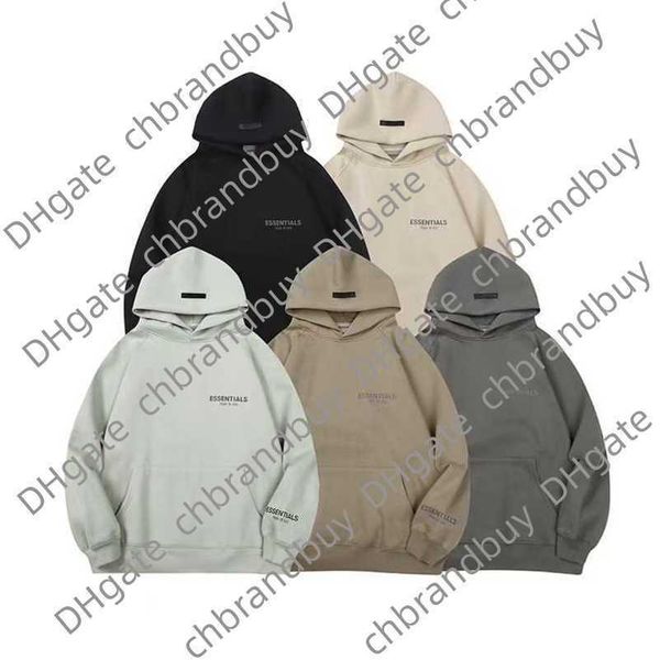 

sweatshirts ess men's luxury jackets hoodies men women letter essentials pullover hooded street hip hop sweatshirt sweater hoodie casua, Black