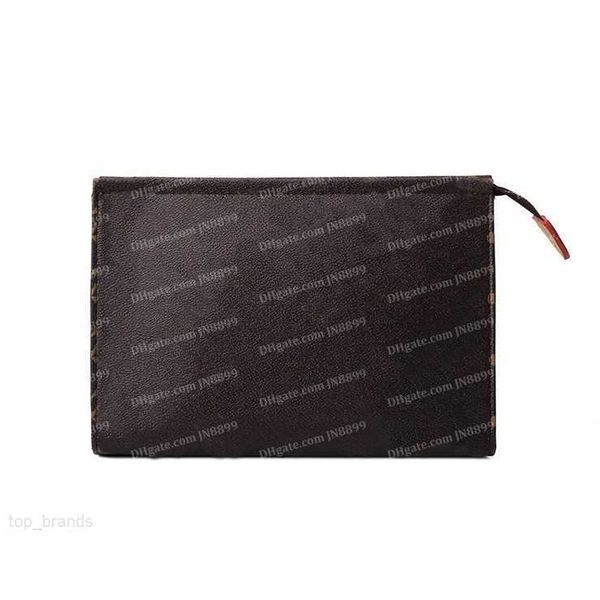 

fashion cosmetic bag cases luxurys design waterproof cosmetics bag 26cm makeup clutch women men pu leather travel toiletry pouch for woman c