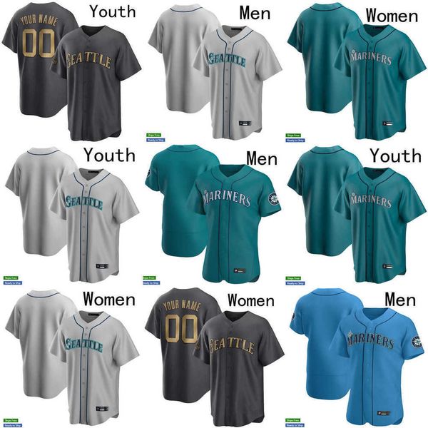 

baseball jersey men 2022 all-star seattle 23 ty france 26 adam frazier 44 julio rodriguez 27 jesse winker 28 eugenio suarez 3 j.p. crawford, Blue;black