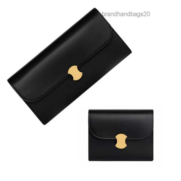 

designer purse snap fold wallet credit card slot banknote bag triumph coin purse long and short style luxurybags886 hqcl221202 brandhandbags, Brown;gray