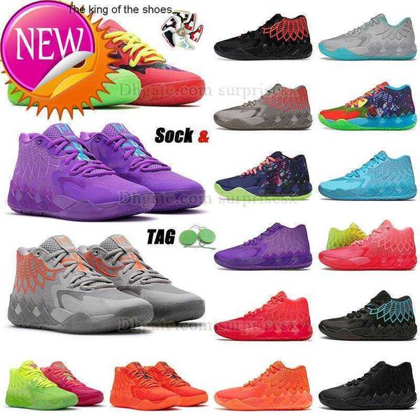 

2023mb.01ognew boots authentic og lamelo ball mb.01 basketball shoes pumps men rick and morty melo lamelos balls mb1 mb01 outdoor platform s, Black