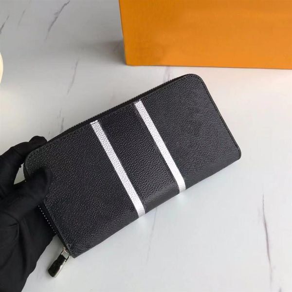 

classic wallet man women fashion designers clutch men's purses women's clemence men long card holder purse 195p, Red;black