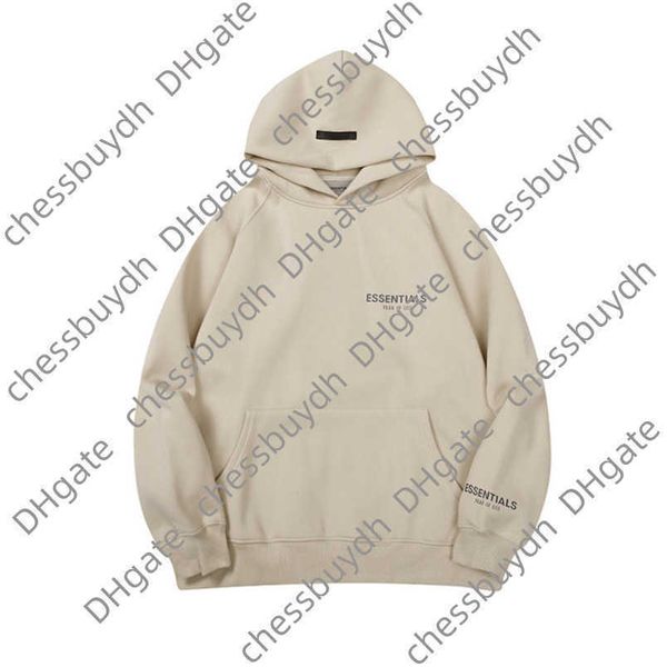 

sweatshirts ess luxury men's jackets hoodies men women letter essentials pullover hooded street hip hop sweatshirt sweater hoodie casua, Black