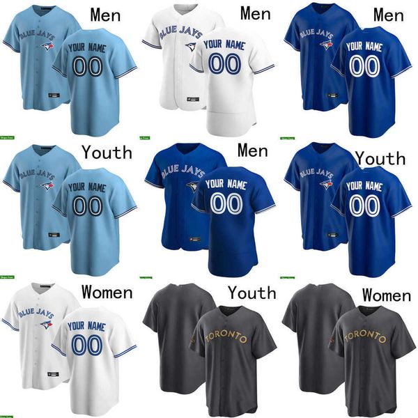 

baseball jerseys 2022 all-star toronto 26 matt chapman 27 vladimir guerrero jr. 34 kevin gausman 5 santiago espinal 4 george springer 11 bo, Blue;black