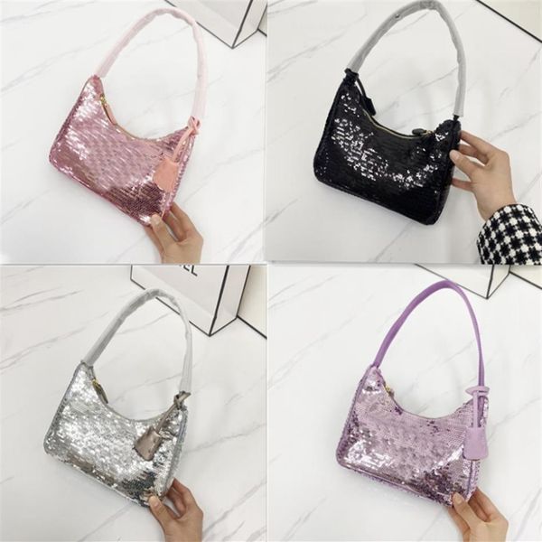 

sequins underarm bag hand bag sportstyle mini designer cross body handbag designers luxurys womens handle diamonds bags259f