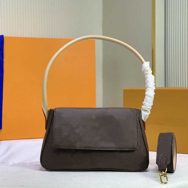 

round handle shoulder bags classic letter prints crossbody handbag super practical bag fashion flap handbags purse inside made brown case