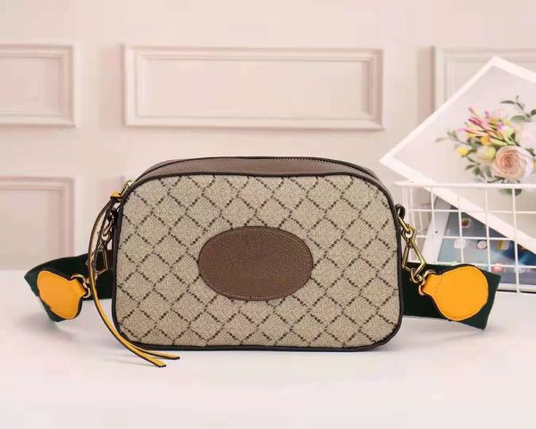 

classic designer design shoulder bags or waist bags quality brand brown tiger head camera bag with serial number and chip size 24cm