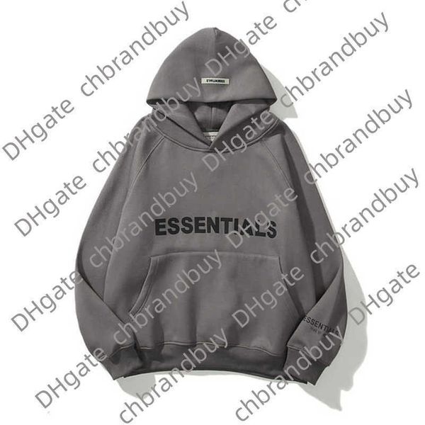 

essentials men's sweatshirts luxury jackets ess hoodies men women letter pullover hooded fashion hip hop sweatshirt sweater hoodie casu, Black