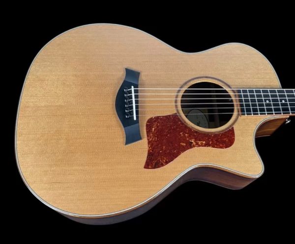

2023 new side back acacia wood face spruce korean pine veneer ga bucket electric box acoustic bright wood guitar