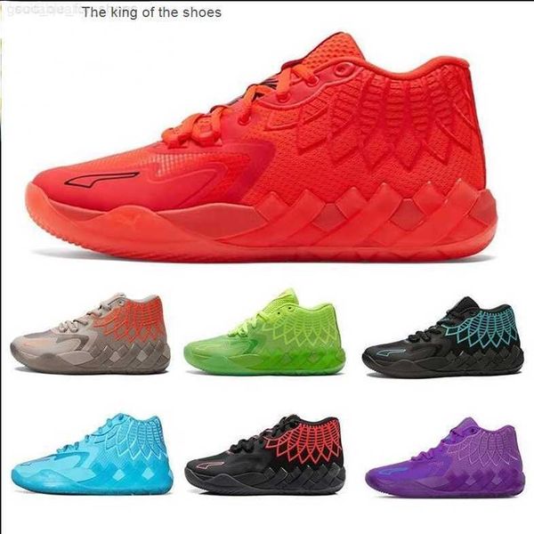 

2023mb.01running shoes ball mb01 rick morty men basketball shoe lamelo sport trainner sneakers, Black