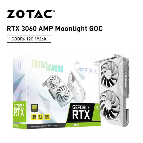 ZOTAC 100% New Graphic Card GDDR6 RTX 3060 RTX3060 RTX 3060 TI 8GB 12GB 256 Bit 8NM GPU Video Cards placa de vdeo Accessories