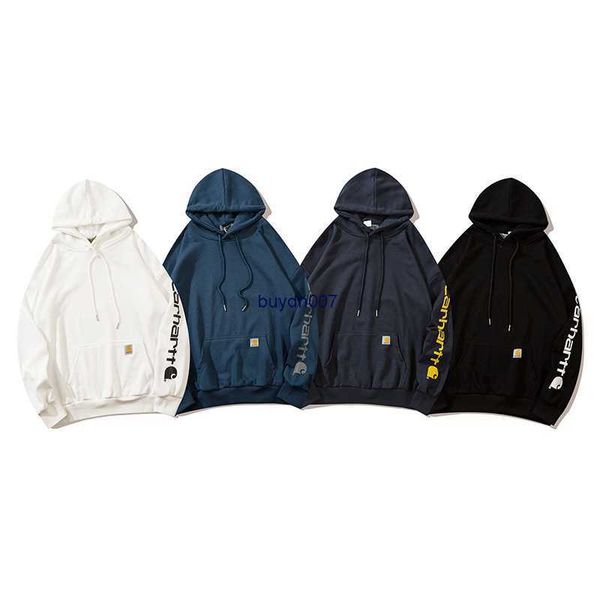 

men's hoodie sweatshirt fashion designer brand carhart autumn winter new kirin arm letter printing leisure simple thin sweater, Black