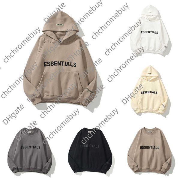 

ess luxury men's sweatshirts jackets hoodies men women essentials chest letter sweater sportswear hooded casual pullover couple sweats, Black;brown