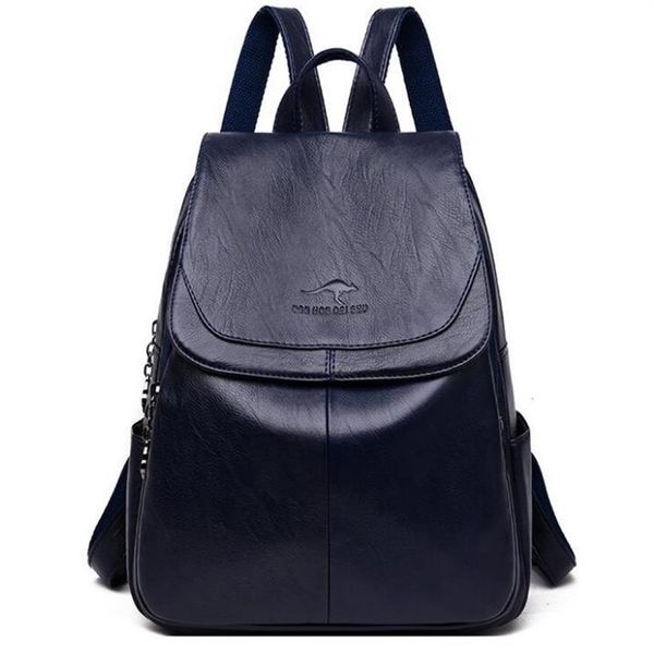 

fashion genuine leather pu high capacity women's backpack outdoor sport backpacks cross body kangaroo travelling bag shoulder2565