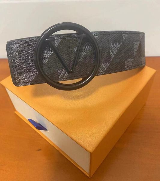 

fashion buckle genuine leather belt width 40mm 20 styles highly quality designer men women mens belts box aaa208, Black;brown