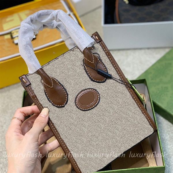 

women totes canvas small ladies designer handbags holiday retro casual purses with letters 2022 europe and america fa230s