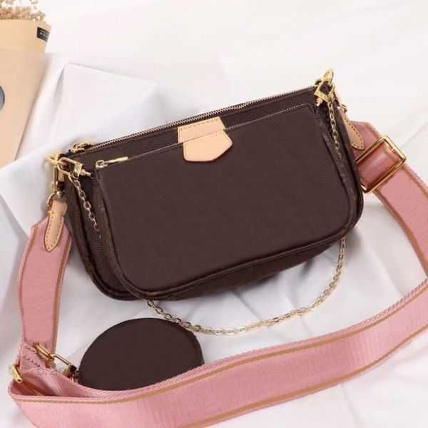 

three in one print messenger bag chain one shoulder armpit bags zero wallet versatile portable fashion trend essential gift for girlfriend c