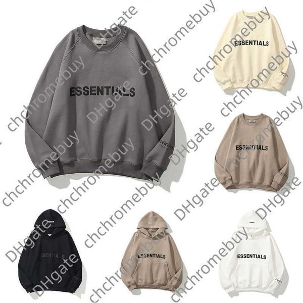 

ess men's luxury sweatshirts jackets hoodies men women essentials chest letter sweater sportswear hooded casual pullover couple sweats, Black;brown
