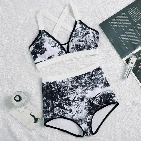 

tiger print bikinis designer padded women's swimsuits charming bandage swimsuit solid push up bathing wear 2103