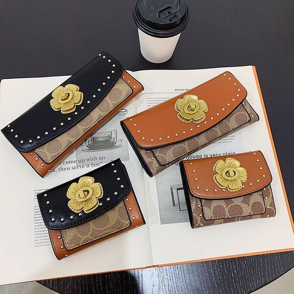 

wallets famous purses women wallet designer flap handbags ladies coin purse luxury clutch casual totes shopping handbag fashion bag wallet c, Red;black
