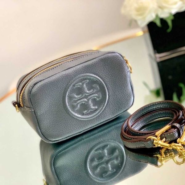 

luxury brand designer shoulder bags cross-body tote women's 2023 new fashion texture leather double zipper li camera gift box packaging
