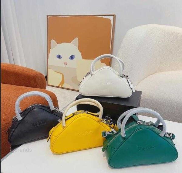 

5a fw 2023 luxury designer bags women famous brands bowling shoulder bag handbags purses fashion cross body bag triangle pattern case