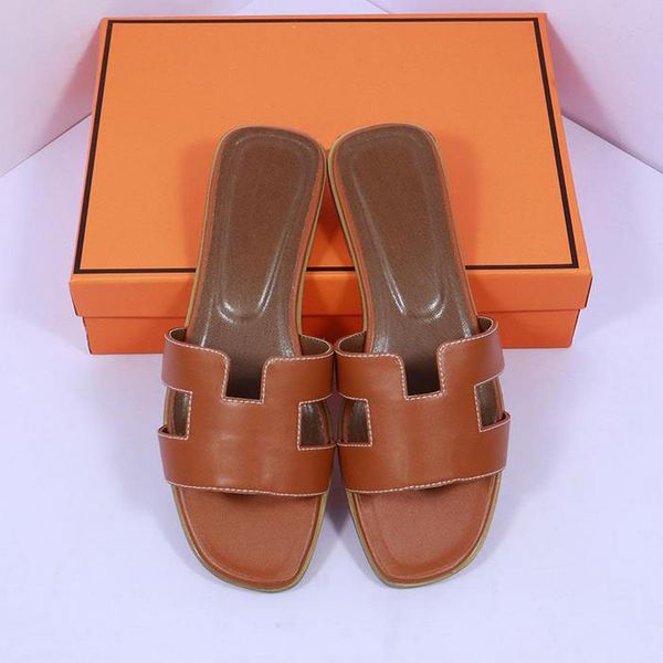 

casual leather ladies oram sandals beach shoes jelly shoes new designer slippers, Black