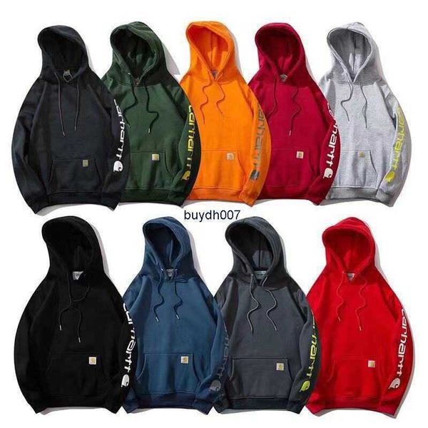 

men's hoodie sweatshirt fashion designer brand carhart new kirin arm letter printing hooded sweater for casual couple, Black