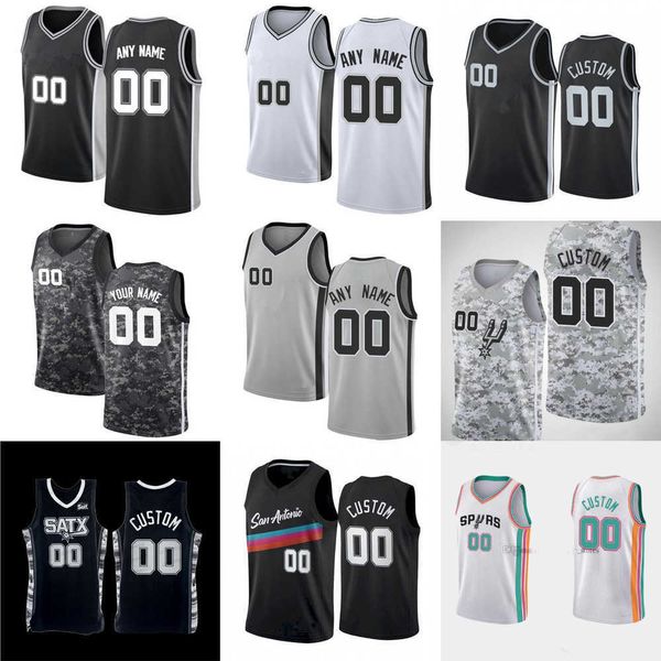 

men women youth san antonio''spurs''custom 17 doug mcdermott 7 josh richardson 25 jakob poeltl 3 keldon johnson 24 devin, Black;red