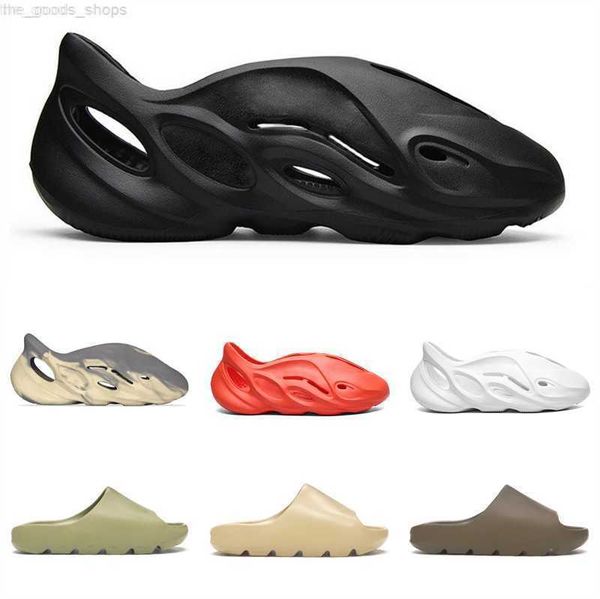 

2022 designer foam slippers men woman slider vermillion mineral blue onyx pure sandals slide slipper ochre bone resin clog desert ararat sli, Black