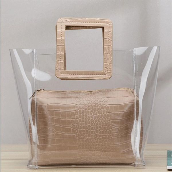 

hbp composite bag messenger bag handbag purse new designer bag fashion two in one transparent casual260t
