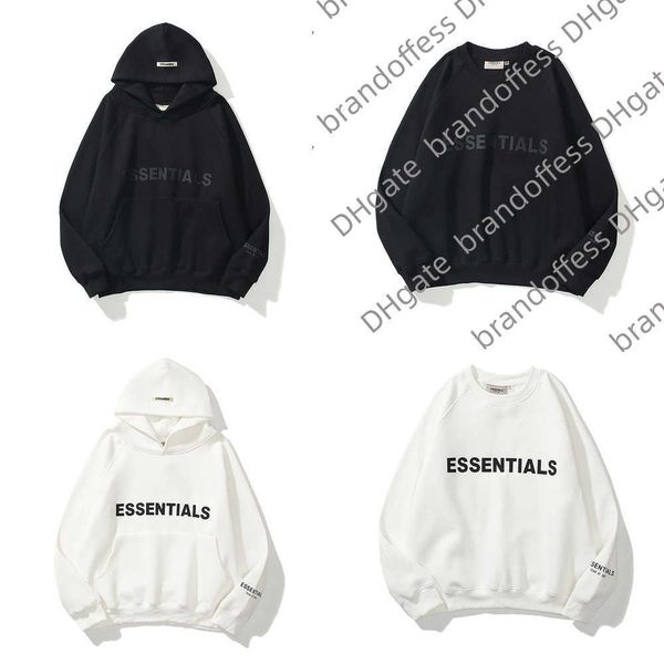 

men's ess luxury sweatshirts jackets hoodies men women essentials chest letter sweater sportswear hooded casual pullover couple sweats, Black;brown