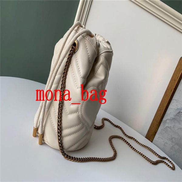 

designer casual plain handbags purses mini bucket bag genuine leather women chain shoulder bags heart love pattern mona bag 4 colo242u