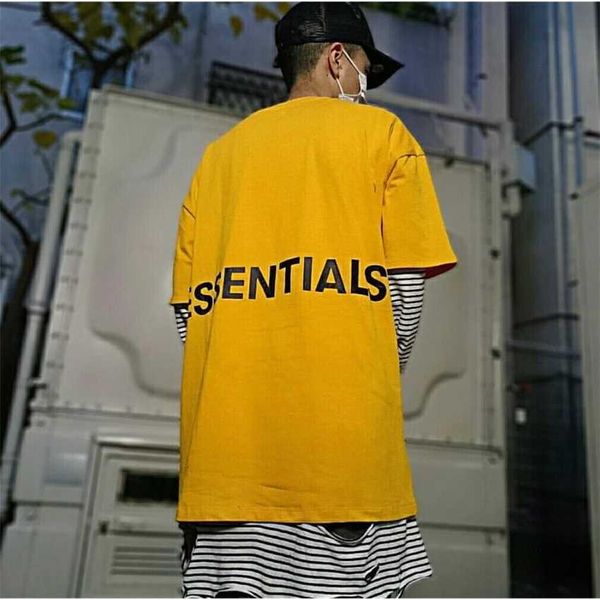 

feel essentials trend men's summer sports casual loose t-shirt 3d printed short sleeve, White;black