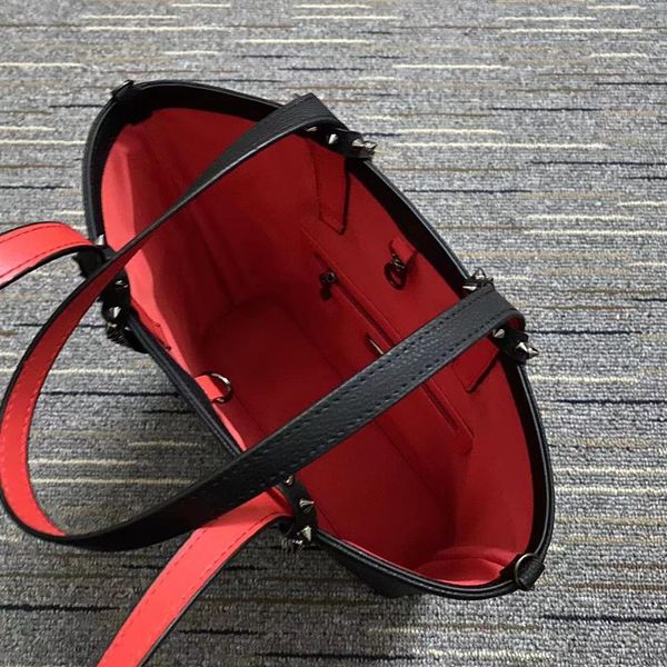 

woman printing designer bags red bottom portable small capacity tote bag single shoulder purse handbags real leather wallet cross 238m