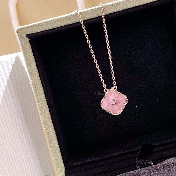 

womens necklace clover luxury1 gold diamond necklaces high end materials chain designers agate fashionjewelry pendant never fade not allergi, Silver