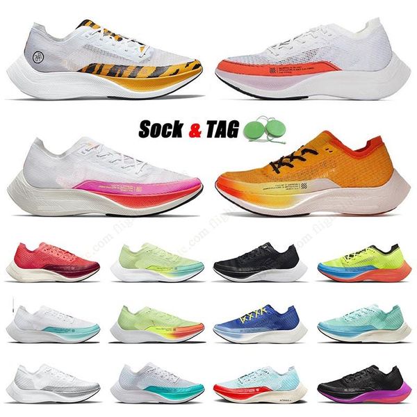 

wholesale zoom x vaporfly next% 2 running shoes mens womens blue rush orange university gold rawdacious volt bright crimson white zooms spor