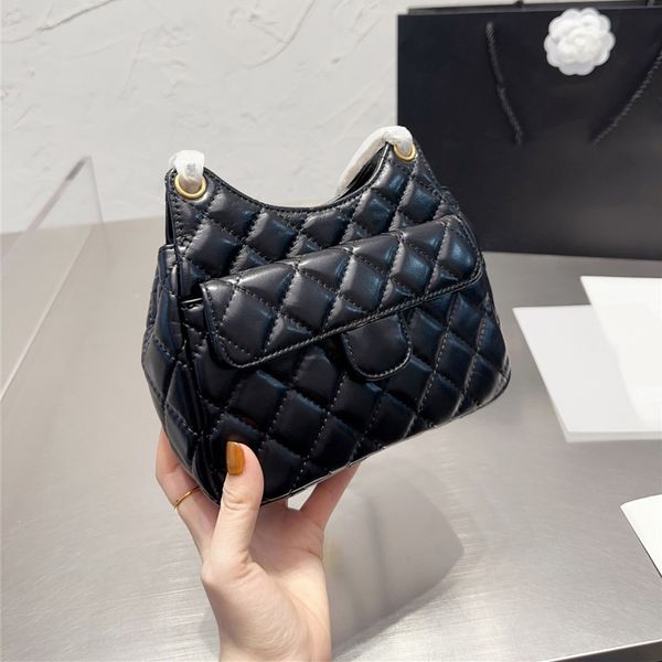 

coco black silver diamond lattice leather crossbody bags croissant wallet shoulder the tote bag women lady luxurys designers satchel bucket