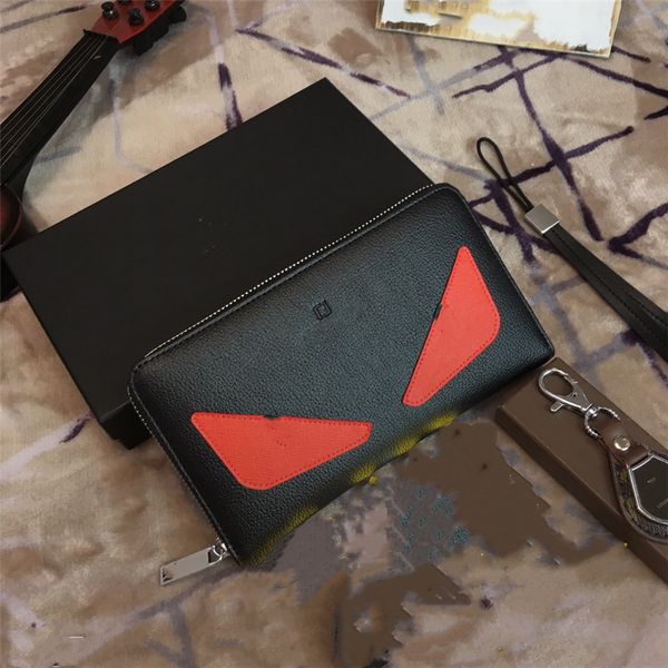 

luxury design wallet fendyity retro decoration men and women fashion business card holder credit card mini bag 02-012, Red;black